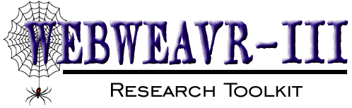 WEBWEAVR-III Research Toolkit